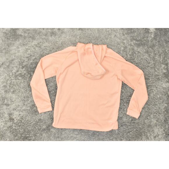 Adidas Pink Pullover Hoodie Women's Medium Polyester Long Sleeve Solid Climawarm - Picture 3 of 7